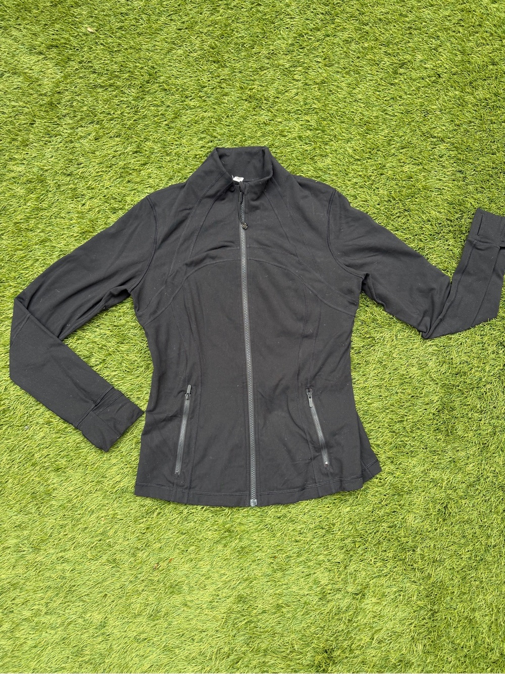 lululemon athletica Black Fitted Utility Zip Jacket